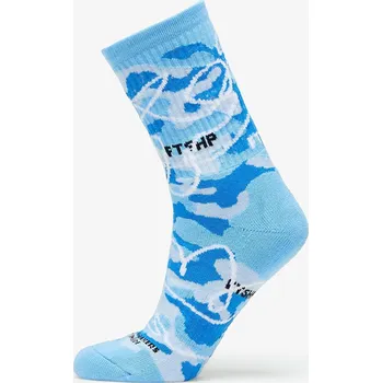 Ponožky Footshop The Basketball Socks Blue Camo 43-46