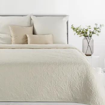 Přehoz na lůžko Přehoz na postel PENSA krémová 220x240 cm Mybesthome