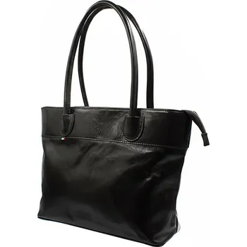 Kabelka Nivasaža Dámská kožená kabelka černá - prostorná luxusní ITA3582