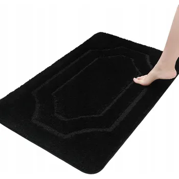 Koupelnová předložka BEQHAUSE koupelnová předložka protiskluzová silná 60x90 černá