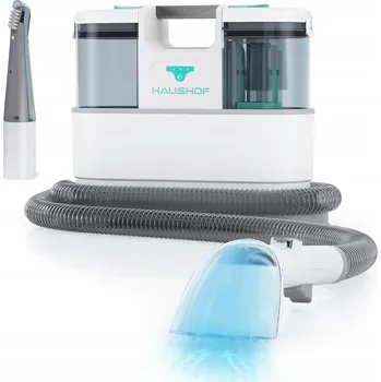 Vysavač VYSAVAČ NA MOKRE ČIŠTĚNÍ KOBERCŮ, ČALOUNĚNÍ A AUTA, PŘÍRUČNÍ, BÍLÝ