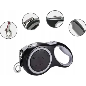 Vodítko pro psa VODÍTKO PRO VELKÉHO PSA POPRUH S BLOKACÍ 5m PRO PSA SILNÉ DO 20 kg