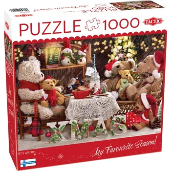 Hračka Puzzle 1000 dílků Rodina plyšových medvídků