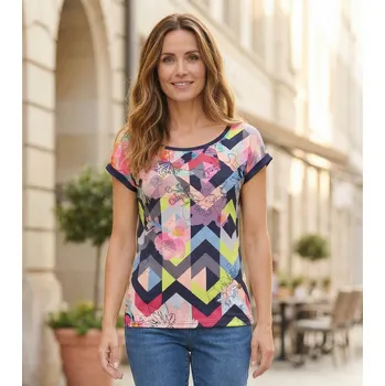 Dámská móda Dámské triko KIXMI LISEA TMAVĚ MODRÁ S