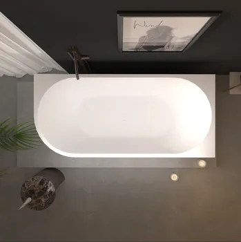 Vana Erga Zara, rohová volně stojící vana 180x80 cm + odtoková zátka, pravá, bílá lesklá, ERG-ZARA-180080R-WH-WH