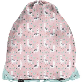 Školní sáček PASO Školní vak na obuv na záda malé lamy