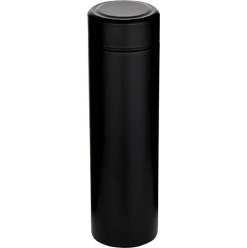 Termoska Taylor dvoustěnná nerezová láhev o objemu 450 ml s čajovým sítkem - Černá