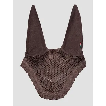 Koňská maska proti hmyzu Čabraka Equiline Kim hnědá