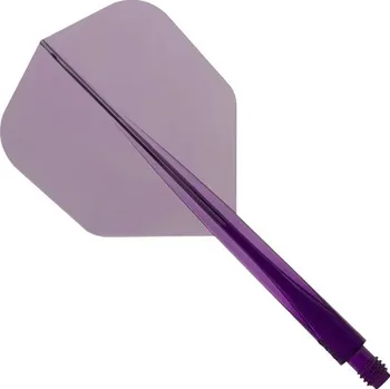 Příslušenství pro šipky Letky CONDOR AXE Small Clear Purple Short