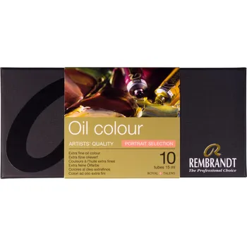 Olejová barva Sada profesionálních olejových barev Rembrandt 10 x 15 ml - Portrait