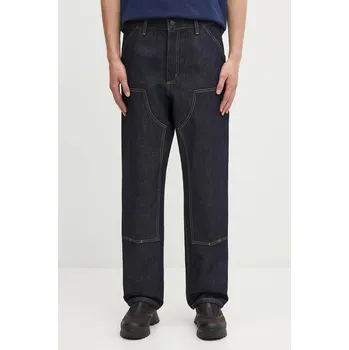 Džíny Carhartt WIP Double Knee Pant, 34, námořnická modř, 59X