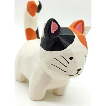 Hračka pro psa Kočka tříbarevná 15cm - LATEX (72/1)