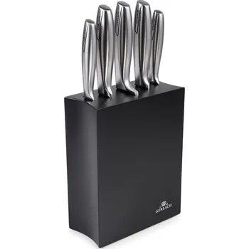 Kuchyňský nůž Gerlach Sada nožů v černém bloku 5 ks MODERN
