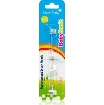 Zubní kartáček Brush Baby BabySonic náhradní hlavice pro zubní kartáček 0-18 months 2 ks