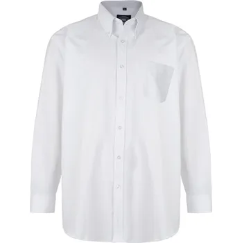 Pánská košile KAM košile pánská 664A nadměrná velikost bílá 5XL