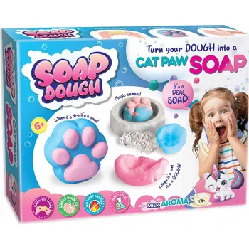 Obraz Kreativní sada pro děti Strigo ,,Vytvoř si své mýdlo" Kočičí tlapka