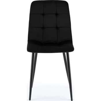 Jídelní židle Moderní jídelní židle s měkkým čalouněním Eclipse Černá