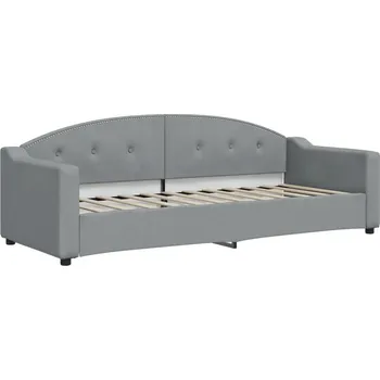 Pohovka Světle šedá pohovka s funkcí spaní 223 x 90 x 75 cm