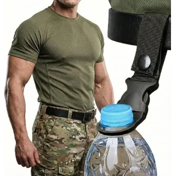 Vrták TAKTICKÝ DRŽÁK NA LAHEV MOLLE VOJENSKÝ ČERNÝ