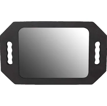 Zrcadlo Zrcadlo s úchyty 27 × 20 cm Černé