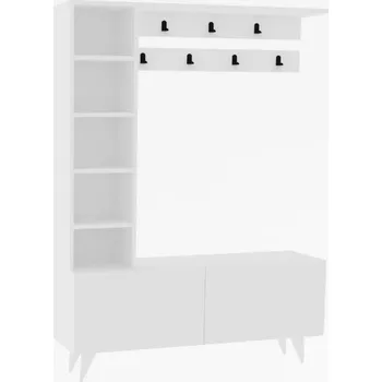 Kalune Design Předsíňová sestava Bahar bílá Rozbale(v)no chybí nožičky