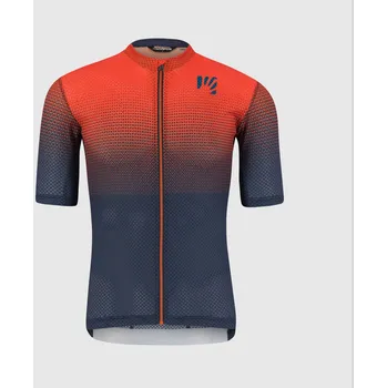 cyklistický dres KARPOS Cyklistický dres s krátkým rukávem - VAL VIOLA - červená/modrá