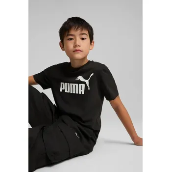 Dětské bavlněné tričko Puma ESS No. 1 Logo Tee 684906 černá 99X, vel. 164