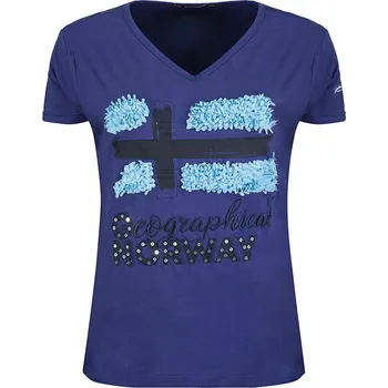 Dámská móda Tričko Geographical Norway Dunkelblau 5539988 L