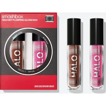 Kosmetická sada Smashbox Holiday Smashbox Halo Plump + Glow Lip Gloss hydratační lesk na rty pro objem rtů 4.6 ml + Smashbox Halo Plump + Glow Lip Gloss hydratační lesk na rty pro objem rtů 4.6 ml kosmetická sada