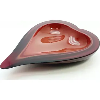 Vybavení pro přežití Skleněná mísa srdce - granát 23cm | 124276