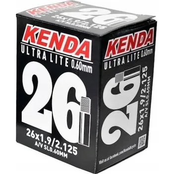 Duše na kolo KENDA ULTRA LITE DUŠE 26x1,9-2,125 AUTO VENTILEK AV 33MM MTB ATB 129 GRAMŮ