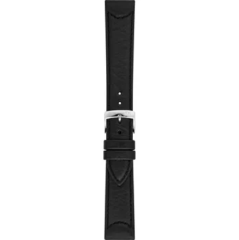 Řemínek na hodinky Skating - Voděodolný kožený řemínek na hodinky 20 mm černý