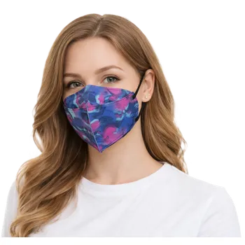 respirátor Balerina zdravotnický nano respirátor FFP2 fish type - PURPLE DREAM