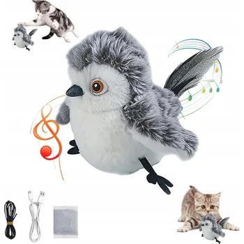 Hračka pro psa Interaktivní hračka pro psy kočky plyšová hračka, pohybující se pták