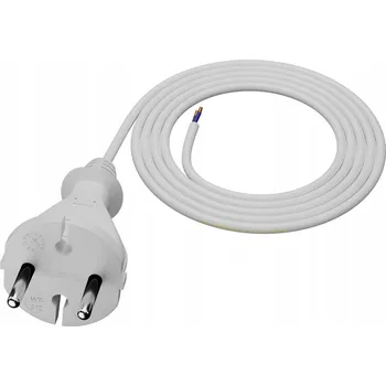 elektrický kabel Připojovací kabel 1,5 m s rovnou zástrčkou TYP E 230V 16A 2x1 mm2 H05VV-F