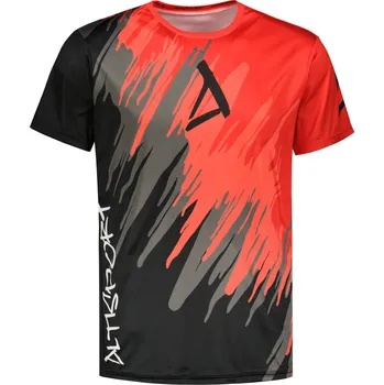 Pánská móda Pánské funkční triko premium ALTISPORT VOJ/ALM006TR01 ČERNOČERVENÁ L