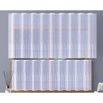 Záclona Záclona žakárová, Liana metráž, bílá