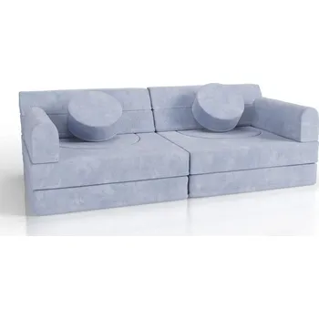 Pohovka Designová modulární pohovka pro děti 150 cm, světle modrá