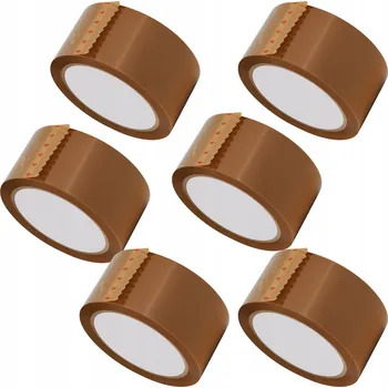 Lepicí páska Balicí Páska 48 mm x 50 m Silná Akrylová Pro Balení Balíků Kartonů 6 ks