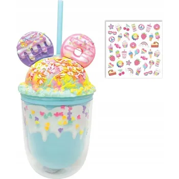 HOT FOCUS 397RB Hrnek 350ml se slámkou - Koblihy