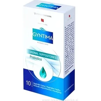 Drogerie Herb-Pharma fytofontana GYNTIMA Probiotica vaginální čípky (inov.2025) 10 ks