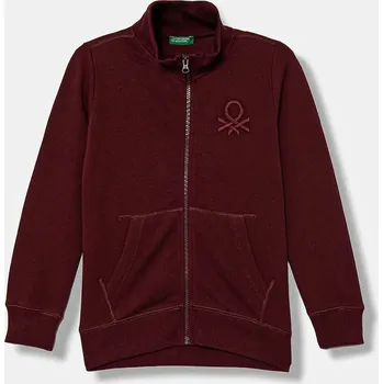 Chlapecká mikina Dětská bavlněná mikina United Colors of Benetton 3J68C501B.G.Season.9BYA burgundské 83X, vel. 150