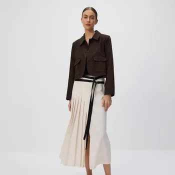 Dámská sukně Reserved - Sukně s kontrastními pruhy - tělová - YJ807-02X - YJ807-02X-S