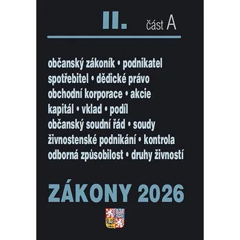 Zákony II A/2026 – Občanský zákoník Kniha