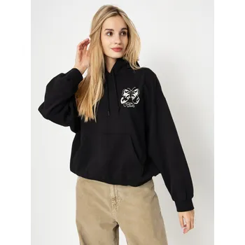 Dámská mikina OBEY Butterfly Baggy Relaxed HD (digital black) XS, černá