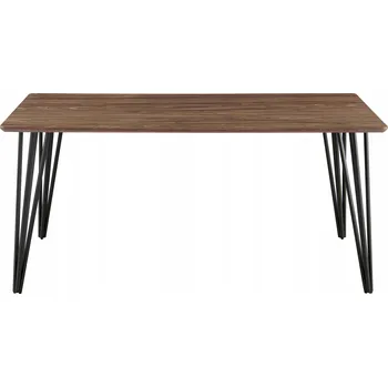 Jídelní stůl Industriální jídelní stůl z dřeva Lisbon Čokoládový / 180 cm
