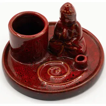 Vonná tyčinka Podložka pod vonné tyčinky Buddha – Multifunkční, jemná červená