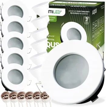 Stropní zapuštěné svítidlo Lumiled 3 W GU10 8,5 cm bílé