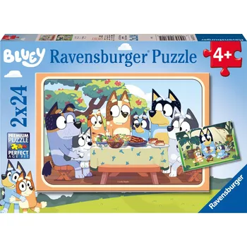 Puzzle RAVENSBURGER Puzzle pro děti Bluey 2x24 dílků od 4 let