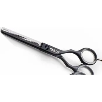 Kadeřnické nůžky Kiepe Luxury Series - profesionální efilační nůžky 2447,55 - 5,5 "- Black/Silver - černo/stříbrné